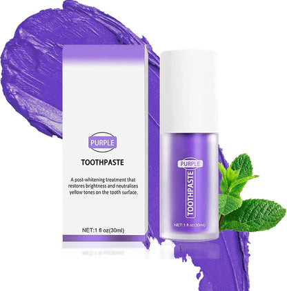 Liquide violet pour avoir des dents blanches